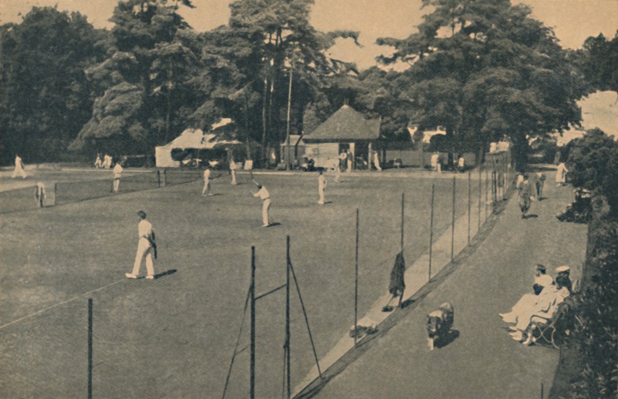 Hard Tennis Courts, Upper Gardens, 1929 tekijältä Unbekannt