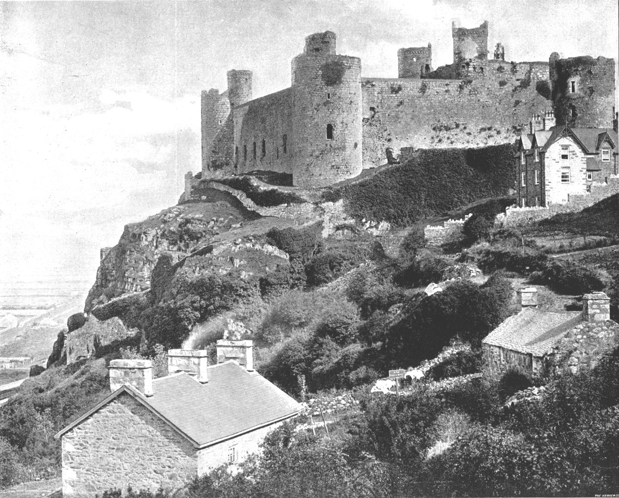 Harlechin linna, Merionethshire, Wales, 1894. tekijältä Unbekannt