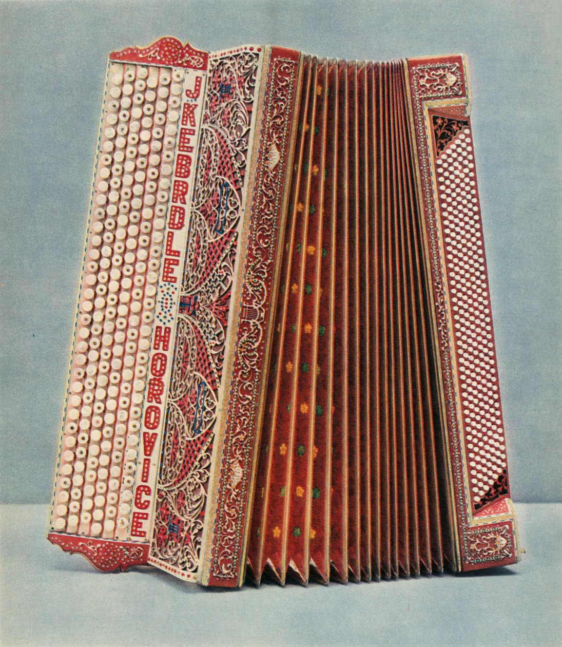 Huuliharppu, jonka on valmistanut Joseph Kebrdle, Horovice, 1948. tekijältä Unbekannt