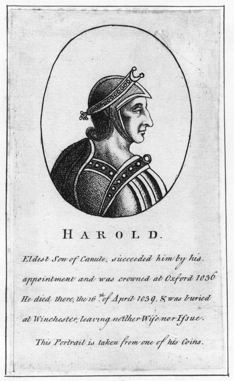 Harold Harefoot, c1015-1040 tekijältä Unbekannt