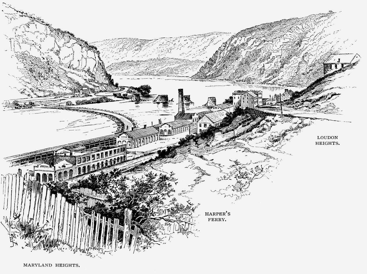 Harpers Ferry, Länsi-Virginia, 1870 tekijältä Unbekannt