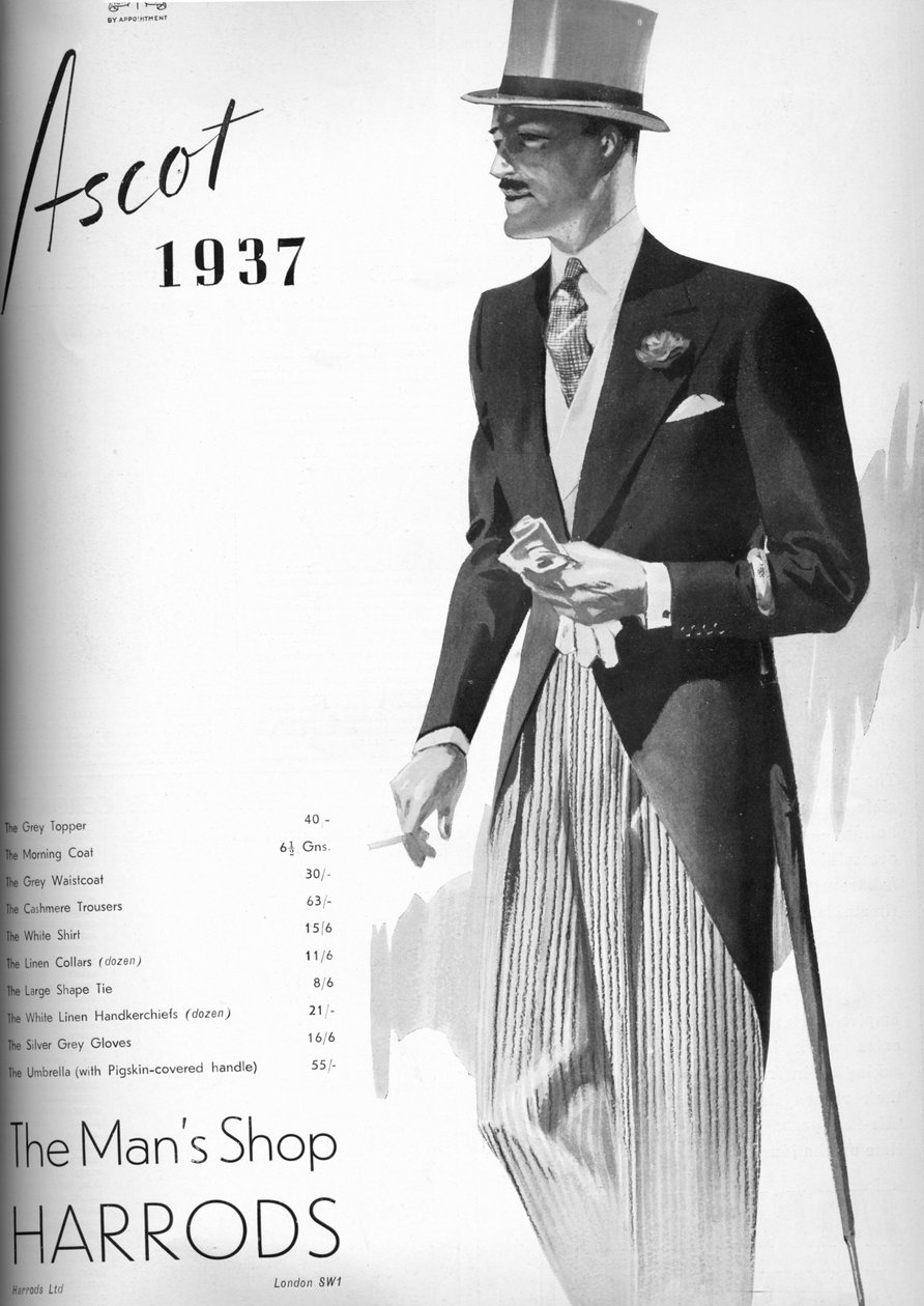 Harrods: The Mans Shop - Ascot 1937, 1937 tekijältä Unbekannt