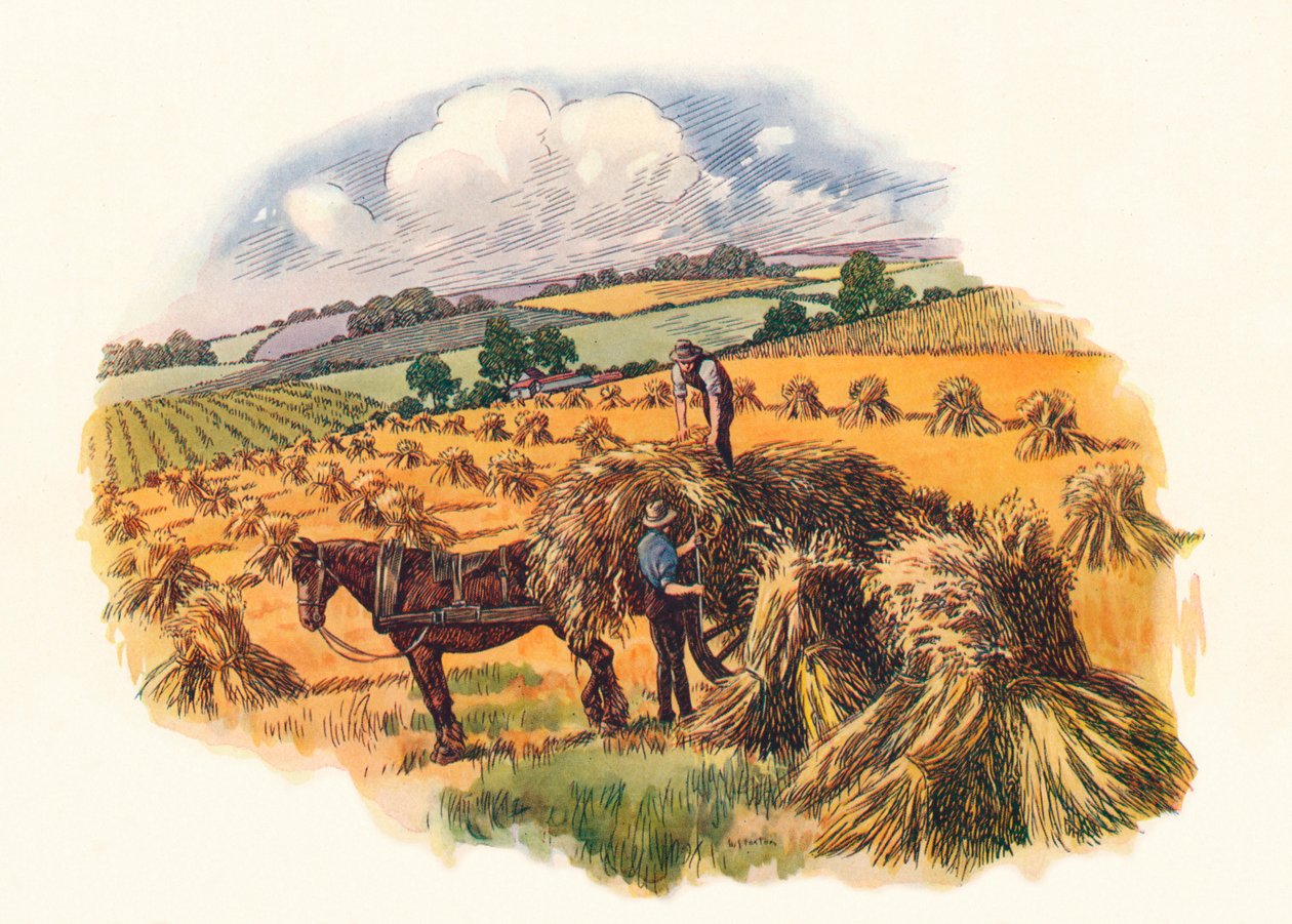 Sadonkorjuu Tolpuddlessa, 1824, 1934 tekijältä Unbekannt