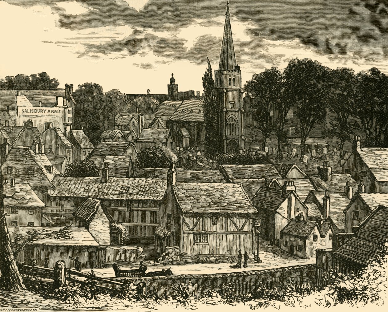 Hatfield rautatieasemalta, 1898. tekijältä Unbekannt