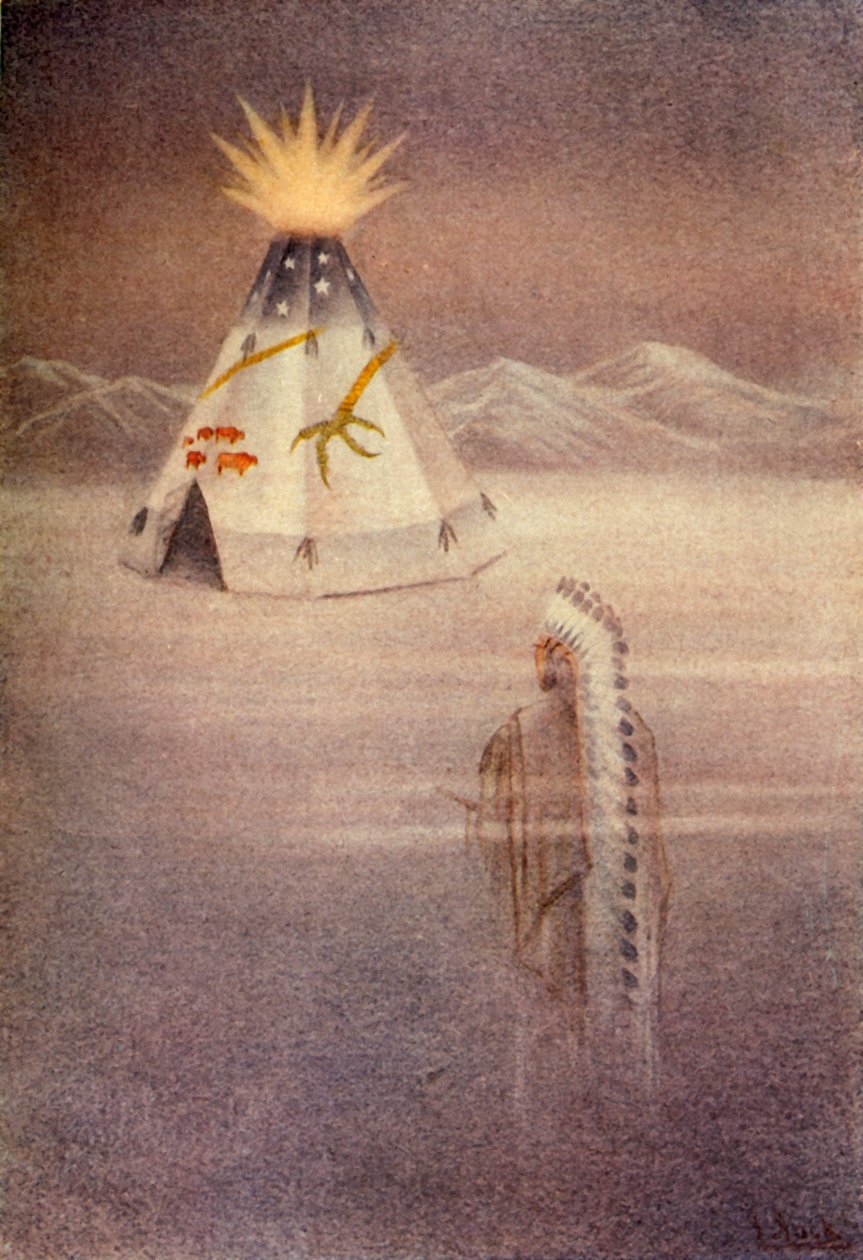 "Hän kuvaili hienoa tiipiä", 1914. tekijältä Unbekannt