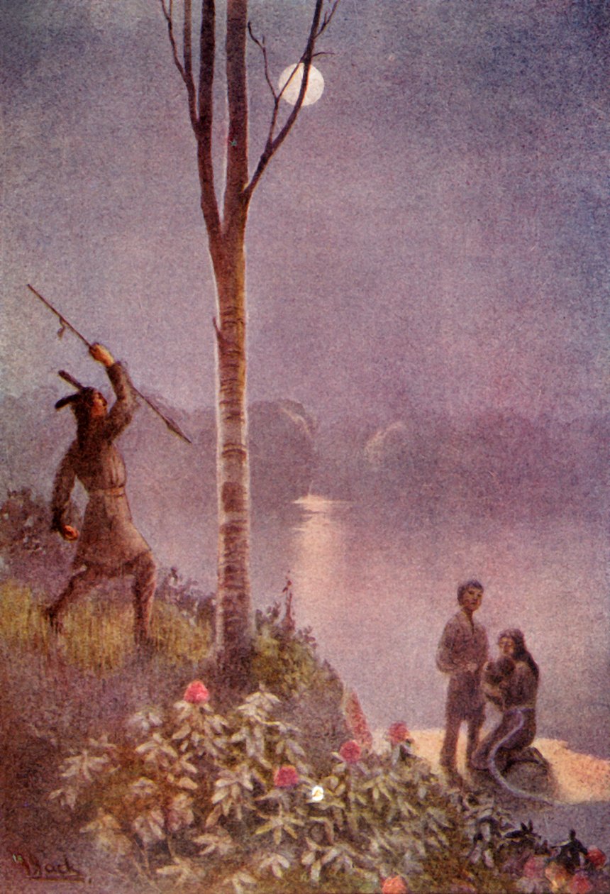 Hän asetti keihään ja löi vyötä