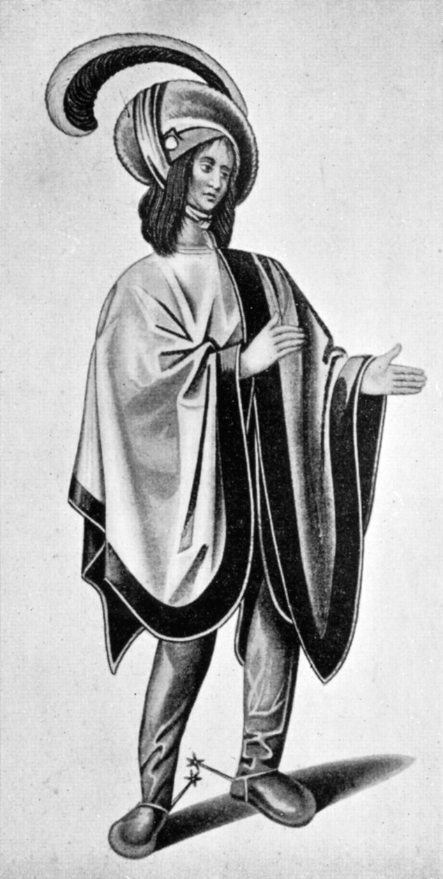 Päähine, 1400-luvun loppu - 1500-luvun alku, 1910 tekijältä Unbekannt