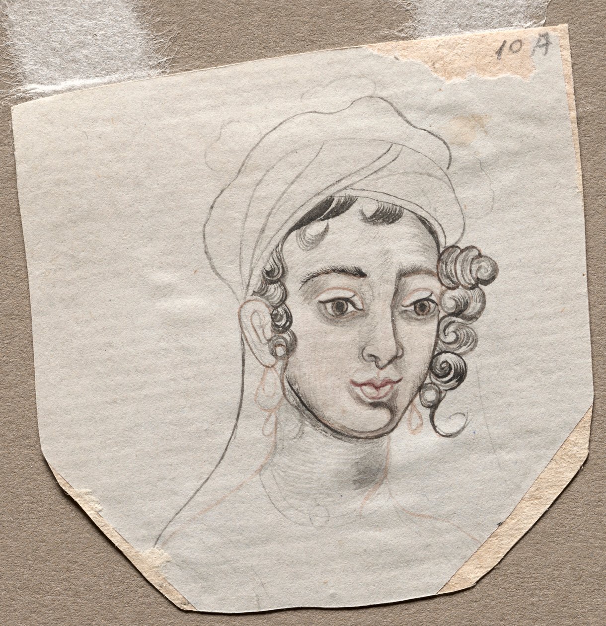 Nuoren miehen pää, 1800-luvun alku. tekijältä Unbekannt