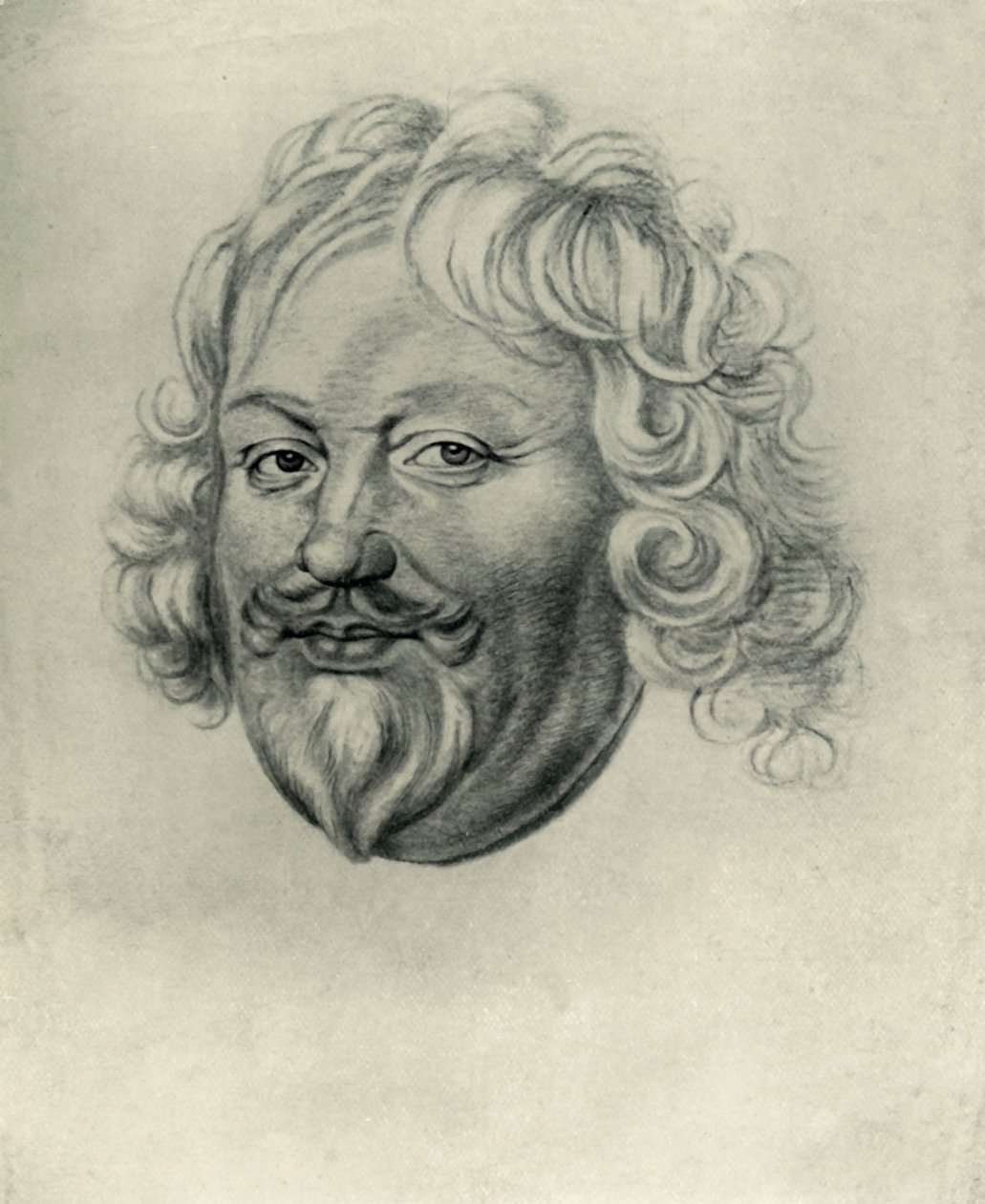 Miehen pää, c1630, 1907. tekijältä Unbekannt