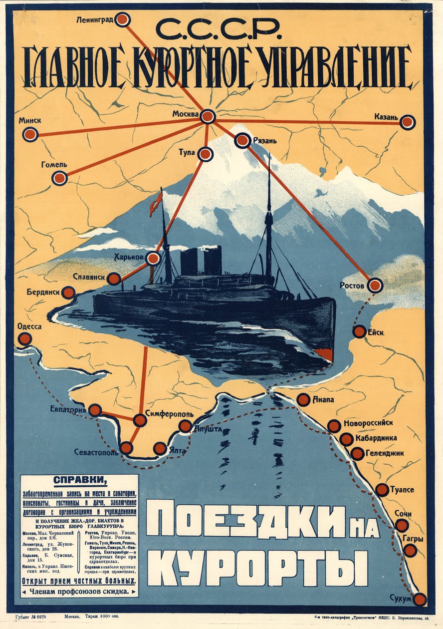 Terveyskeskukset Mustallamerellä, 1930. tekijältä Unbekannt