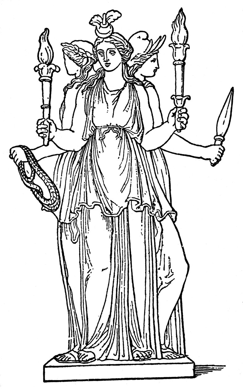 Hekate, jumalatar taikuutta, haamuja ja noituutta tekijältä Unbekannt