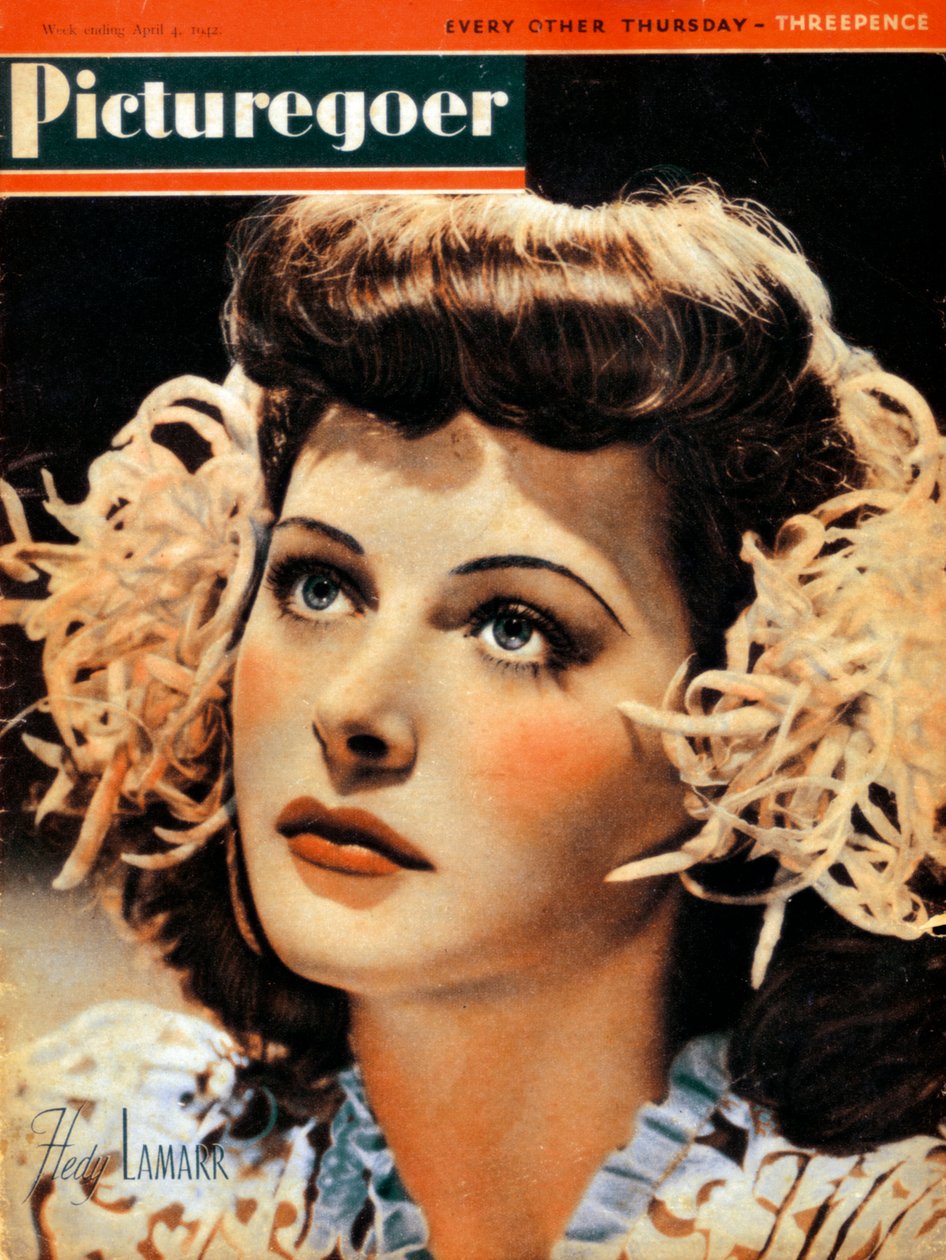Hedy Lamarr 1914-2000, itävaltalaissyntyinen amerikkalainen näyttelijä, 1942 tekijältä Unbekannt