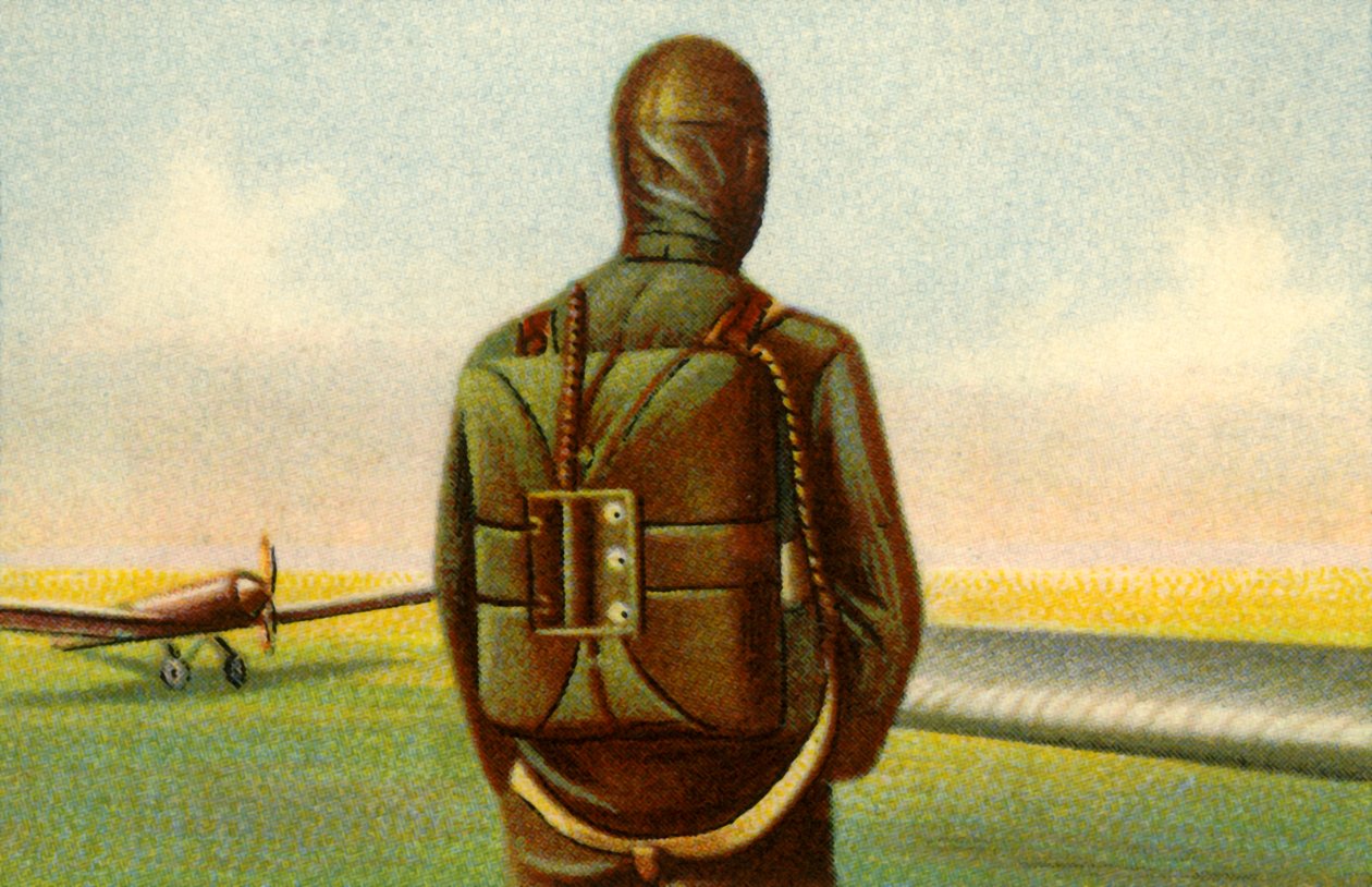 Heinecken laskuvarjo, c1918, 1932. tekijältä Unbekannt