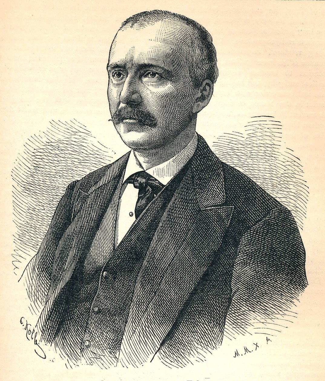 Heinrich Schliemann, 1822-1890, saksalainen arkeologi, 1893 tekijältä Unbekannt