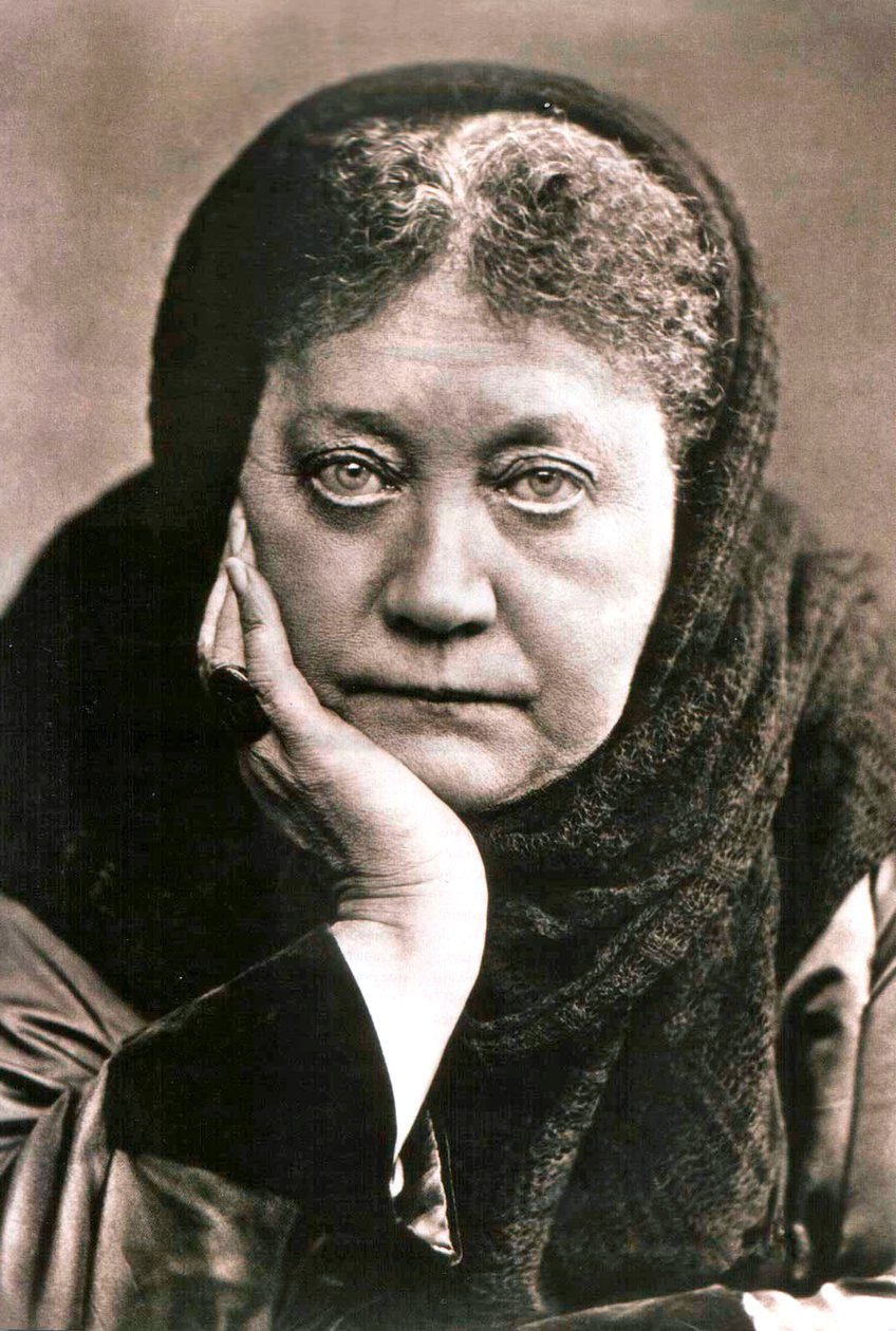 Helena Blavatsky, venäläinen kirjailija ja teosofian perustaja, 1889 tekijältä Unbekannt