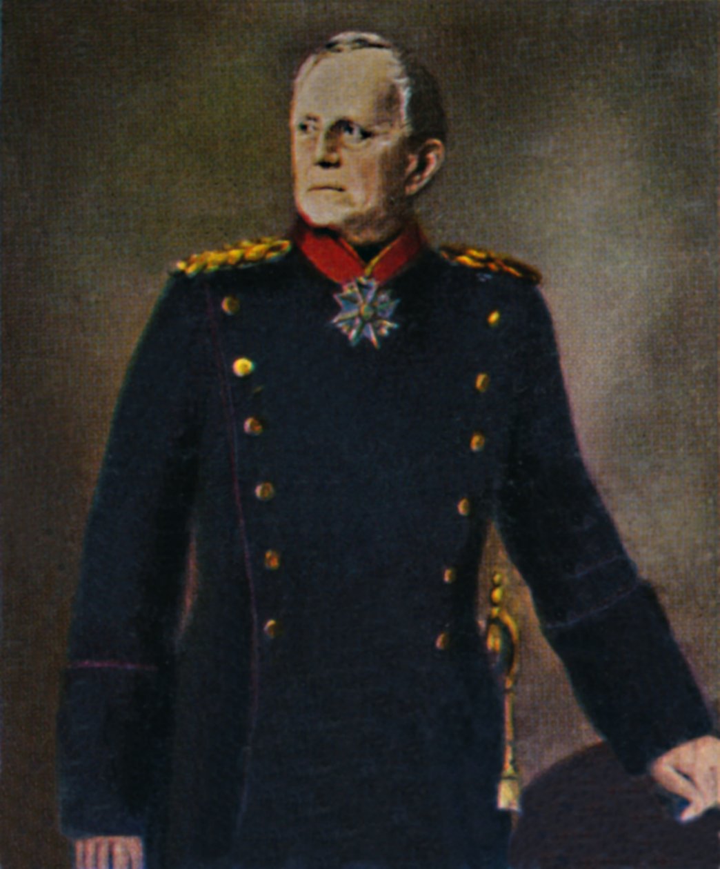 Helmuth von Moltke 1800-1891. - Lenbachin maalaus, 1934. tekijältä Unbekannt