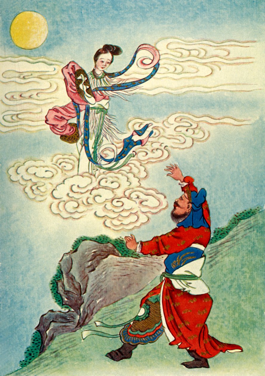 "Heng O Flies to the Moon", 1922. tekijältä Unbekannt
