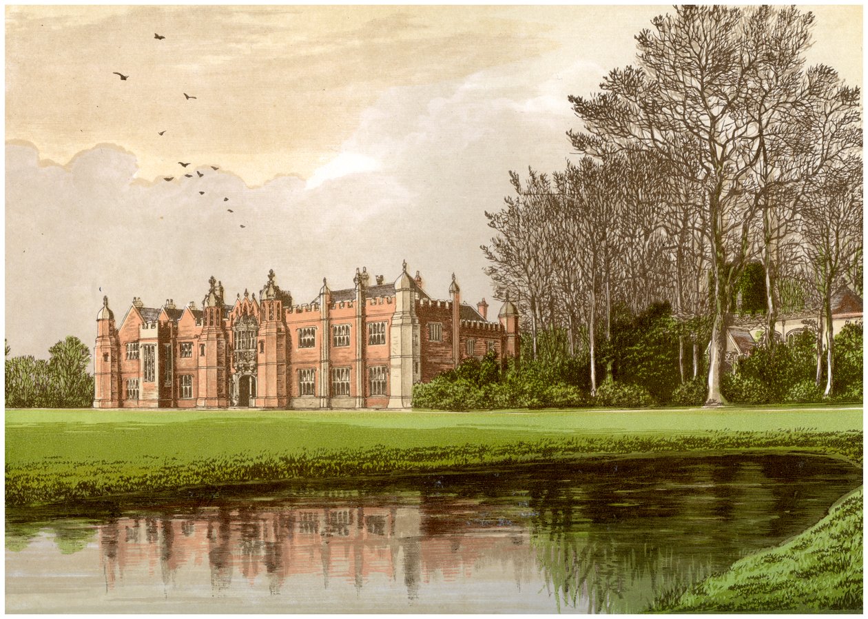 Hengrave Hall, Suffolk, Gagen perheen koti, vuodelta 1880 tekijältä Unbekannt
