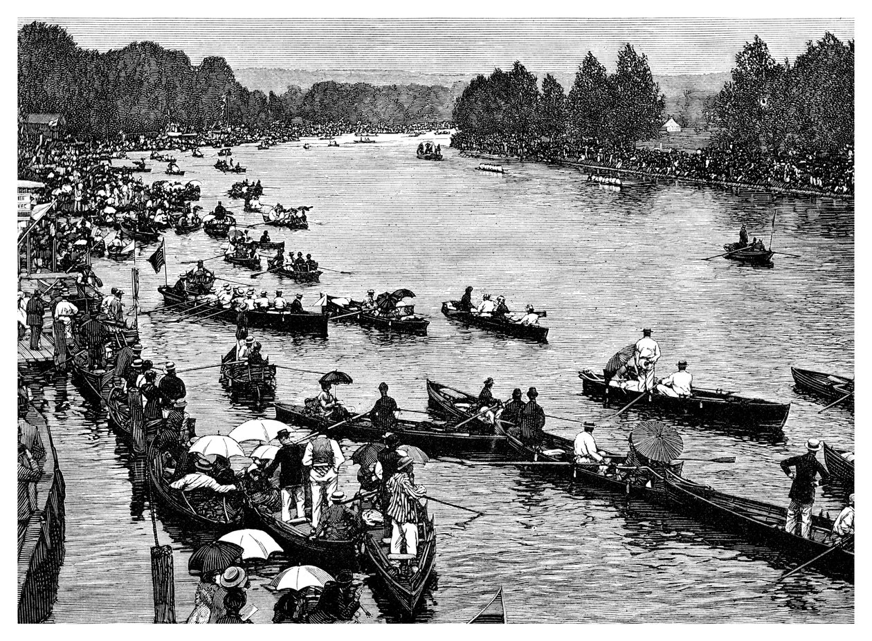 Henley Regatta, Oxfordshire, 1882 tekijältä Unbekannt