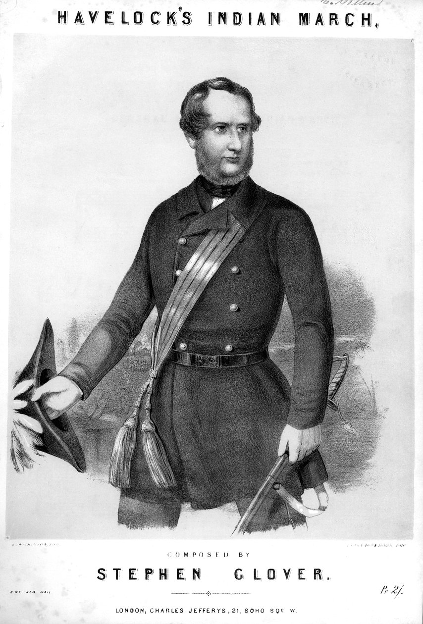 Henry Havelock, brittiläinen sotilas, v. 1857 tekijältä Unbekannt