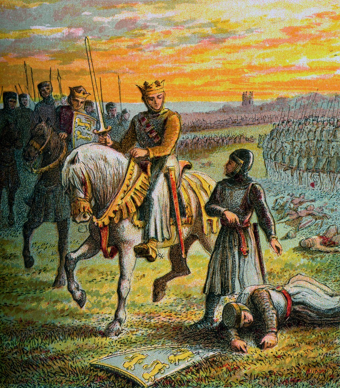 Henrik III ja paronit, 1850 tekijältä Unbekannt