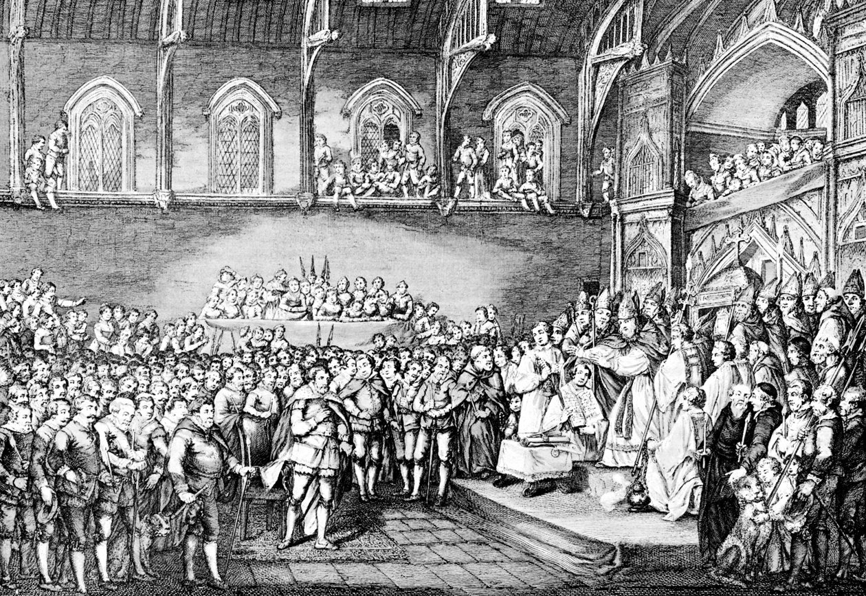 Henrik III uudisti Magna Cartan vuonna 1253 1905 tekijältä Unbekannt