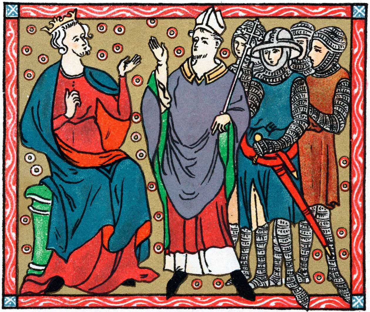 Henrik II ja Thomas a Becket tekijältä Unbekannt