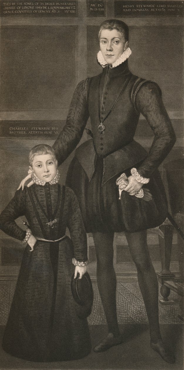 Henry Lord Darnley ja hänen veljensä Charles, 1500-luku, 1904 tekijältä Unbekannt