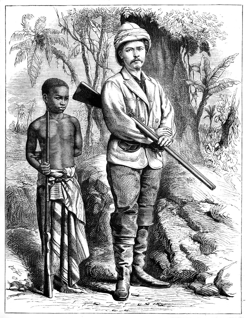 Henry Morton Stanley 1841-1904, walesilainen toimittaja ja tutkimusmatkailija, 1800-luku tekijältä Unbekannt