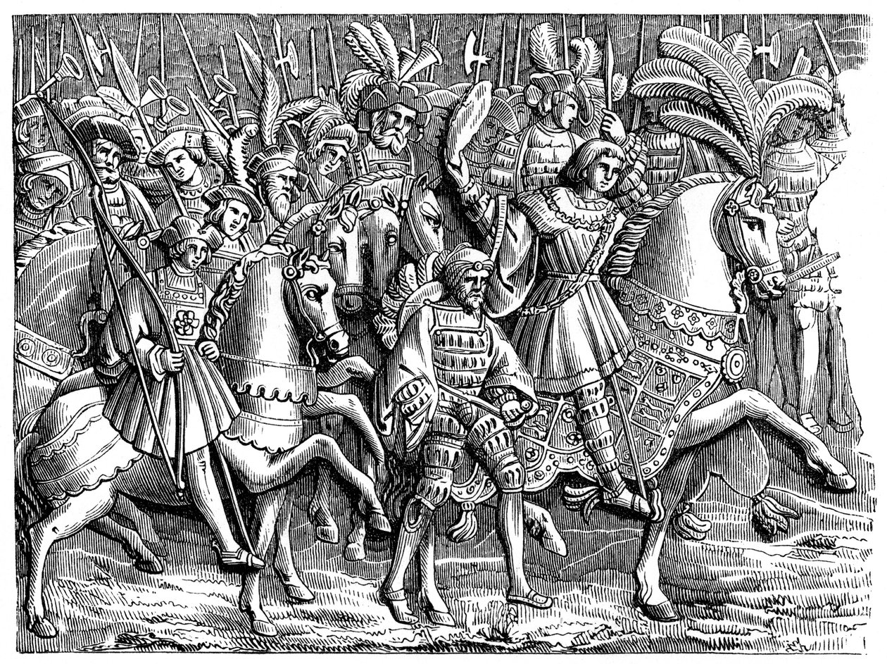 Henrik VIII kultakankaalla, 1520, 1870 tekijältä Unbekannt