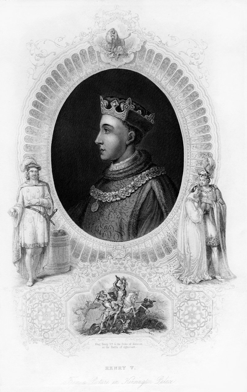 Henrik V, Englannin kuningas, 1850 tekijältä Unbekannt