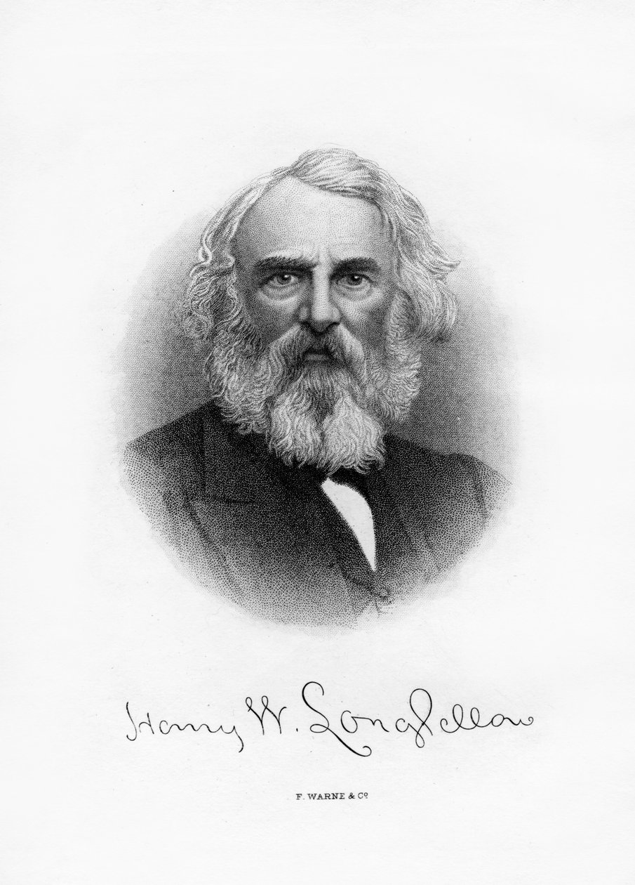 Henry Wadsworth Longfellow, yhdysvaltalainen runoilija ja opettaja, 1800-luvun loppu tekijältä Unbekannt