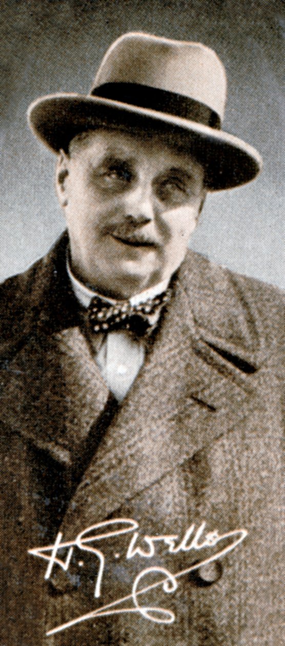 Herbert George HG Wells 1866-1946, englantilainen kirjailija, 1935 tekijältä Unbekannt
