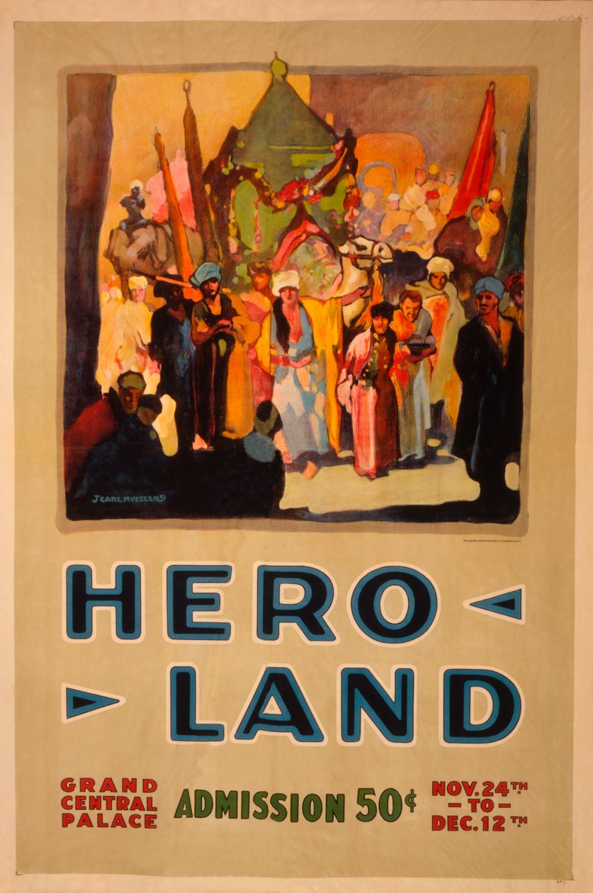 Hero Land -juliste, New York, New York tekijältä Unbekannt