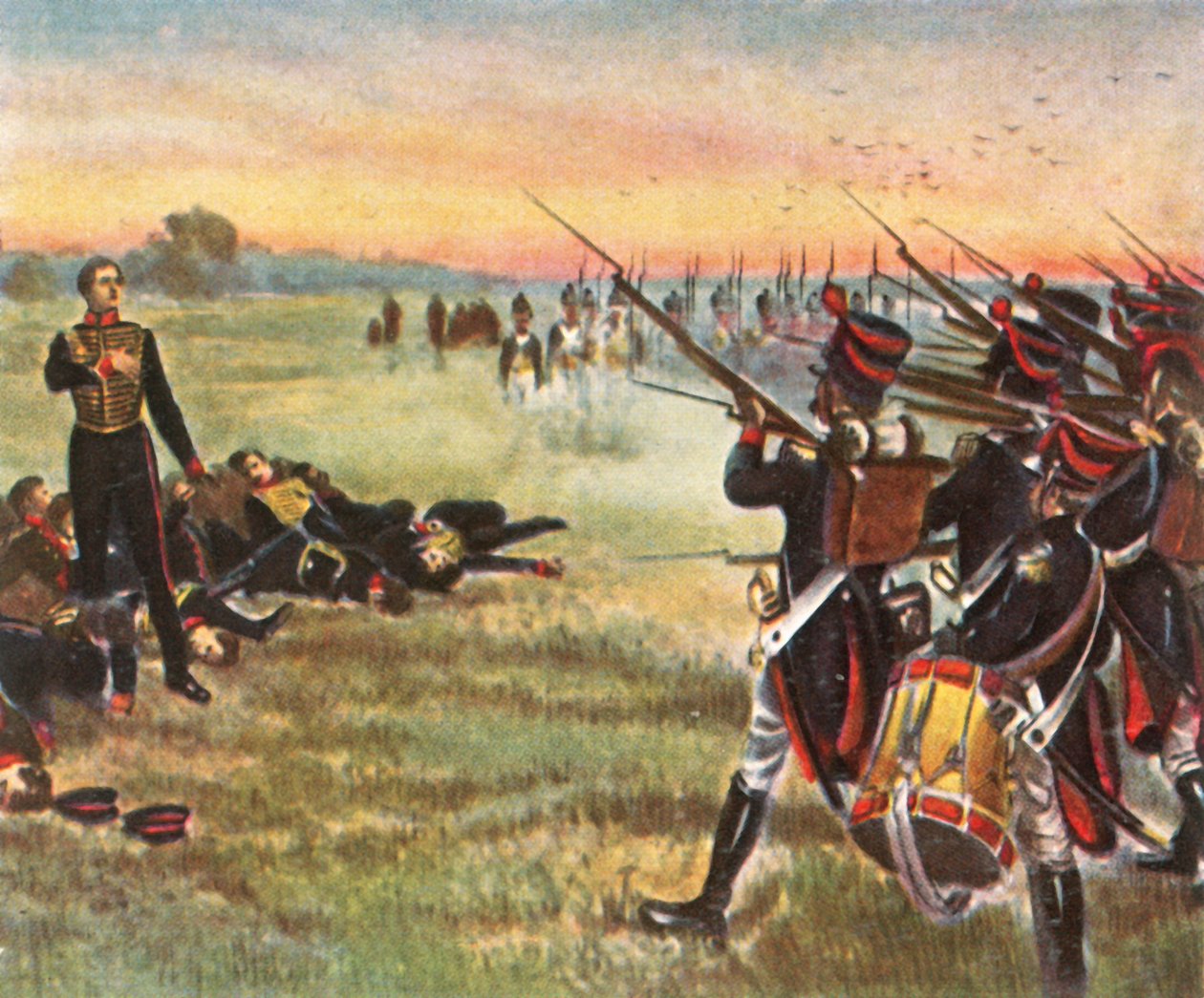 Schills Eleven upseerin sankarillinen kuolema, 16. syyskuuta 1809, 1936. tekijältä Unbekannt