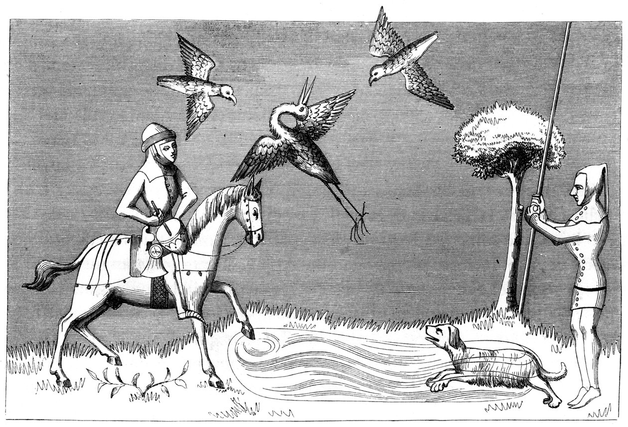 Heron Hawking, 1300-luku 1849 tekijältä Unbekannt