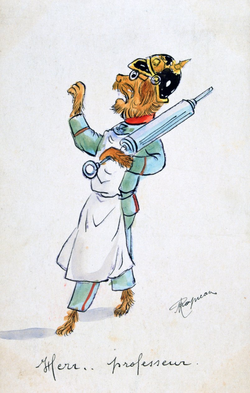 Herr Professor, Vintage ranskalainen postikortti, c1900 tekijältä Unbekannt