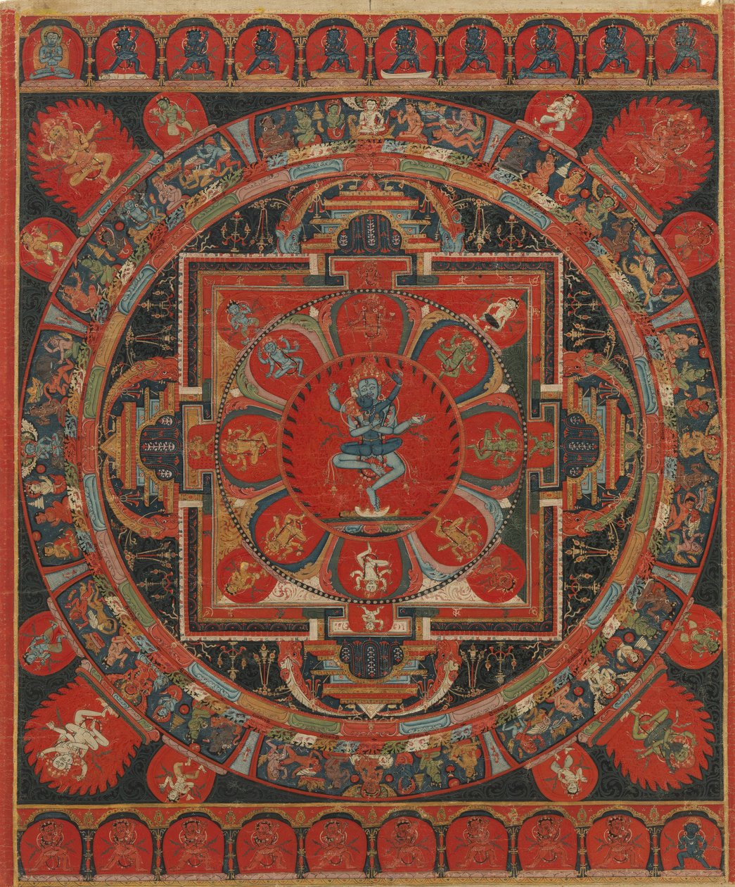 Hevajra Mandala, 1400-luku. tekijältä Unbekannt