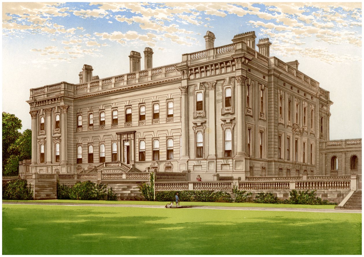 Heythrop, Oxfordshire, Brasseyn perheen koti, vuosi 1880 tekijältä Unbekannt