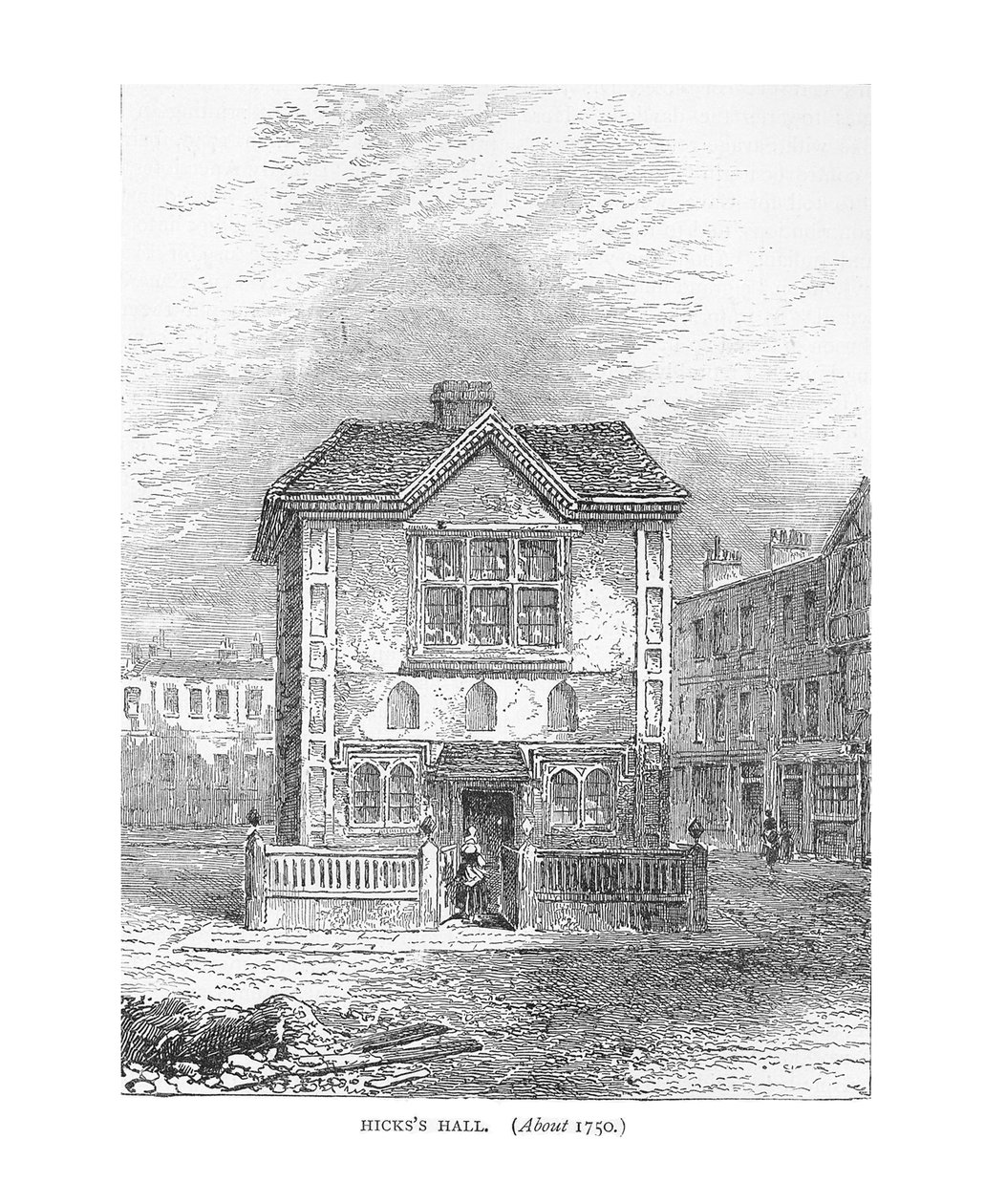 Hicks Hall, 1750. 1878 tekijältä Unbekannt
