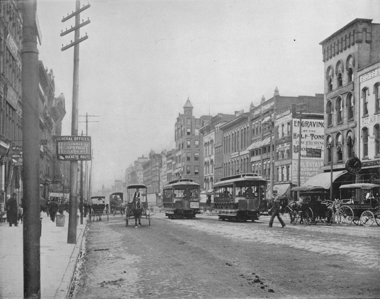 High Street, Columbus. Ohio, 1897. tekijältä Unbekannt