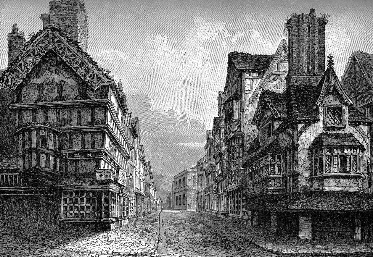 High Street, Shrewsbury, 1825 1893 tekijältä Unbekannt