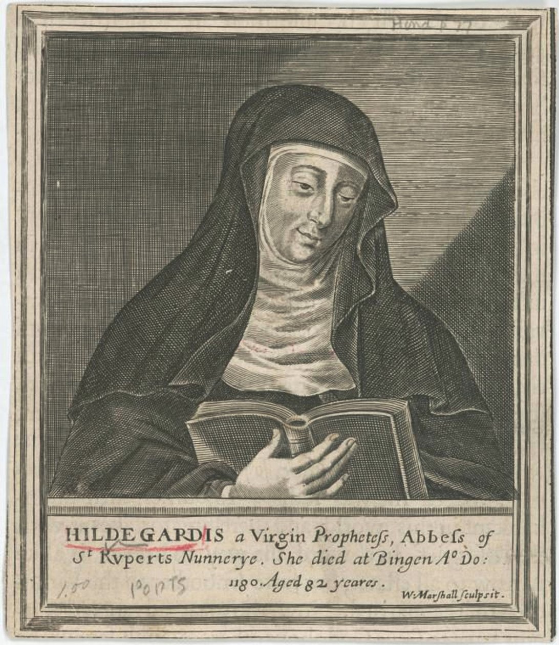 Hildegard Bingenistä, 1600-luku tekijältä Unbekannt