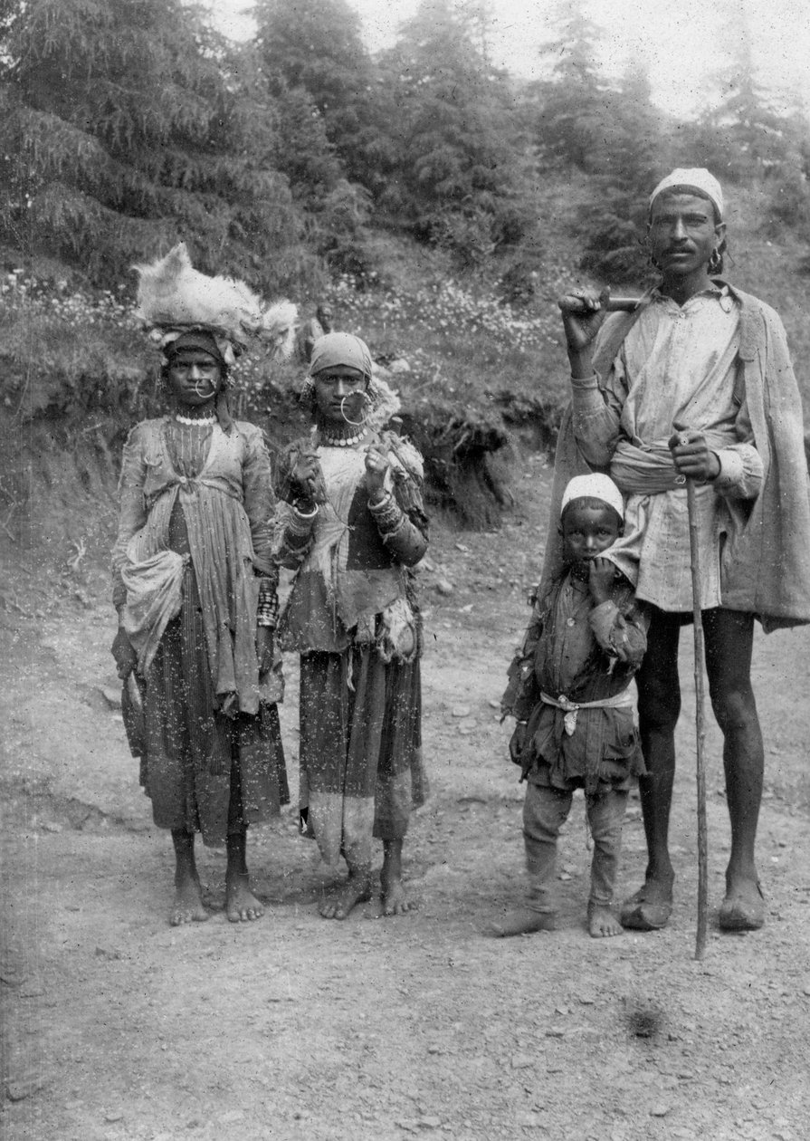 Hill-heimon ihmiset, Chakrata, 1917 tekijältä Unbekannt