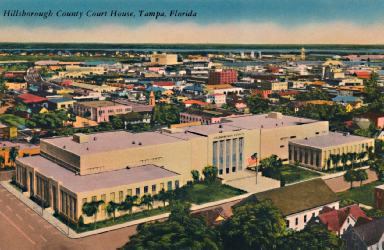 Hillsborough County Court House, Tampa, Florida, 1940-luku tekijältä Unbekannt
