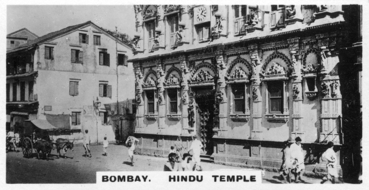Hindutemppeli, Bombay, Intia, vuodelta 1925 tekijältä Unbekannt