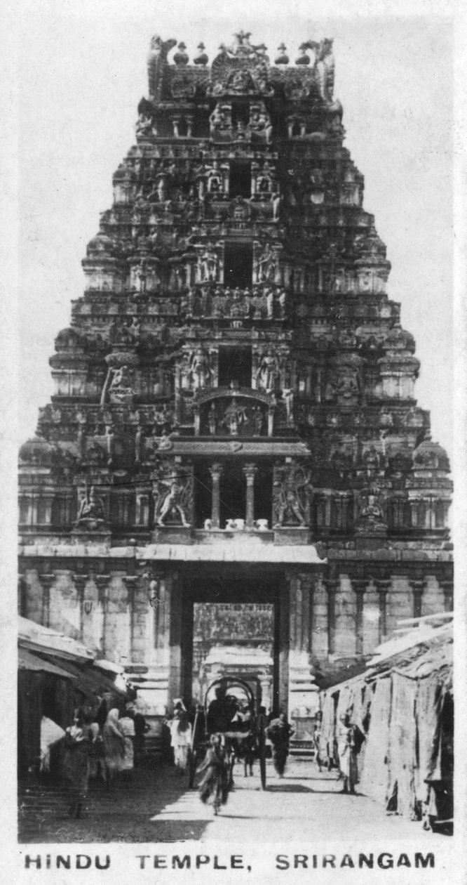 Hindutemppeli, Srirangam, Intia, 1925 tekijältä Unbekannt