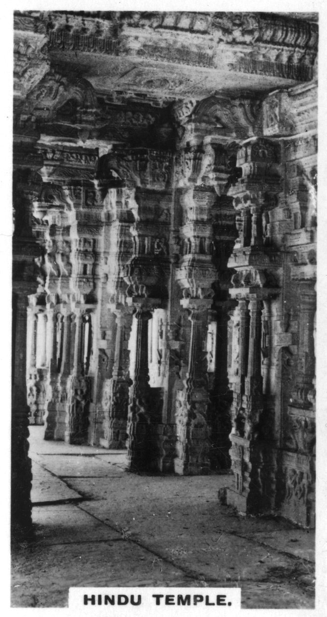 Hindutemppeli, Vijayanagar, Intia, 1925 tekijältä Unbekannt