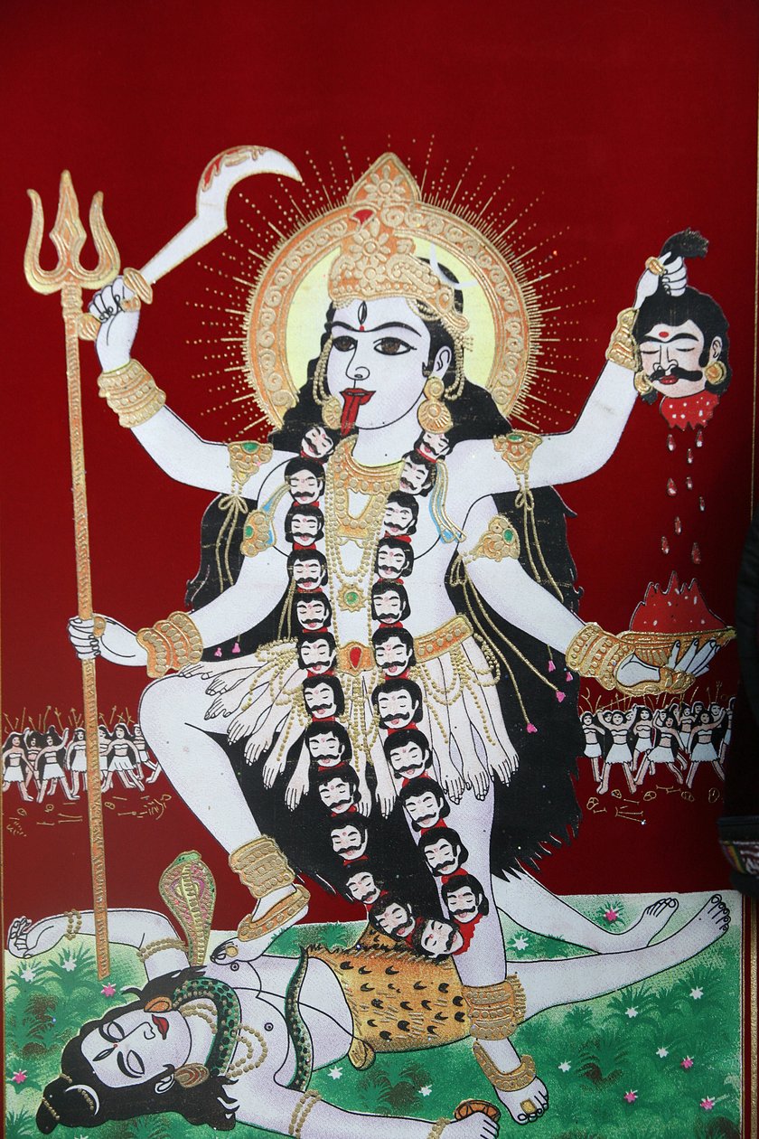 Hindujumalatar Kali, Kathmandu, Nepal tekijältä Unbekannt