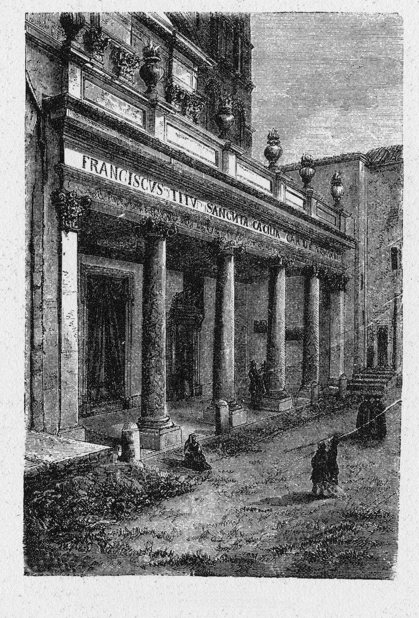 Muinaisen Rooman historia. Santa Cecilia Trasteveressa on 5. vuosisadan kirkko Roomassa, Italiassa, omistettu Saint Cecilialle Trasteveren rioneessa. tekijältä Unbekannt